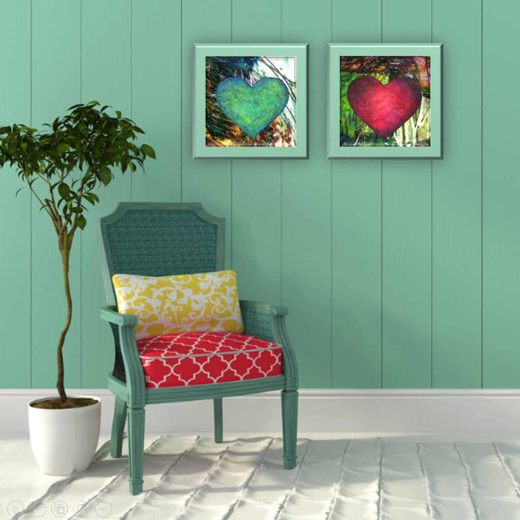 Abstract Heart Red #2