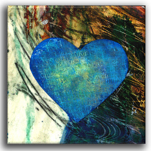 Abstract Heart Blue #2