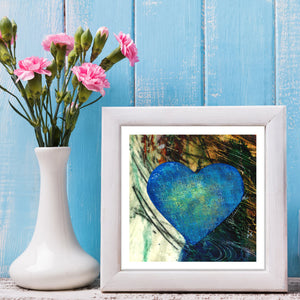 Abstract Heart Blue #2