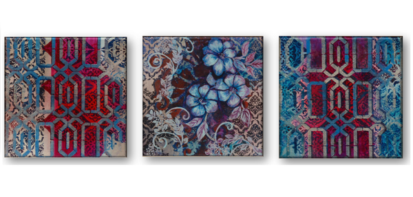 Cathedral Flowers Triptych